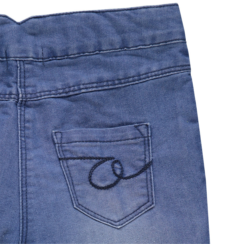 Junior - Jeans large à pont esprit marin 