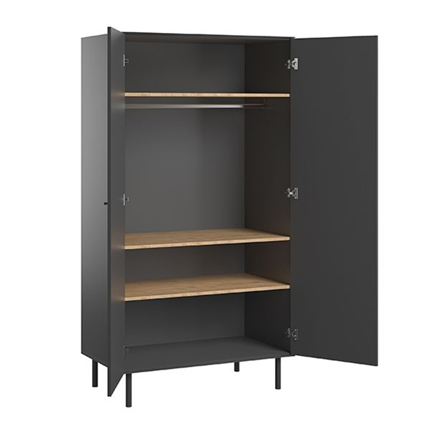 Armoire Cute 2 portes - Noir 
