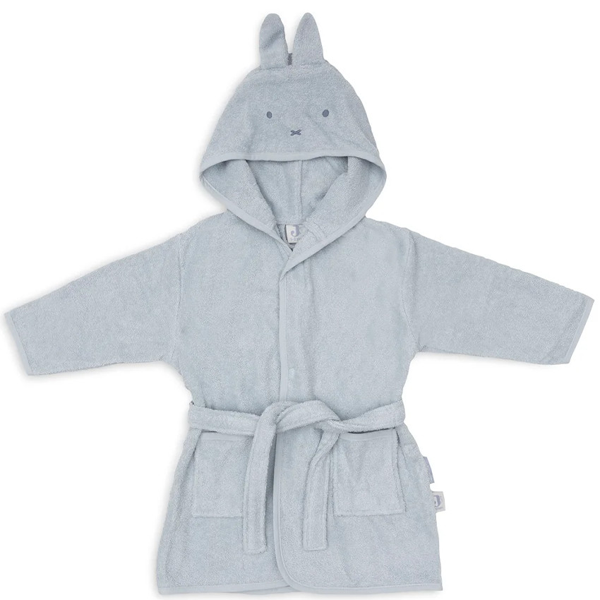 Badjas van badstof Miffy - Cloudy Blue -1/2 jaar 