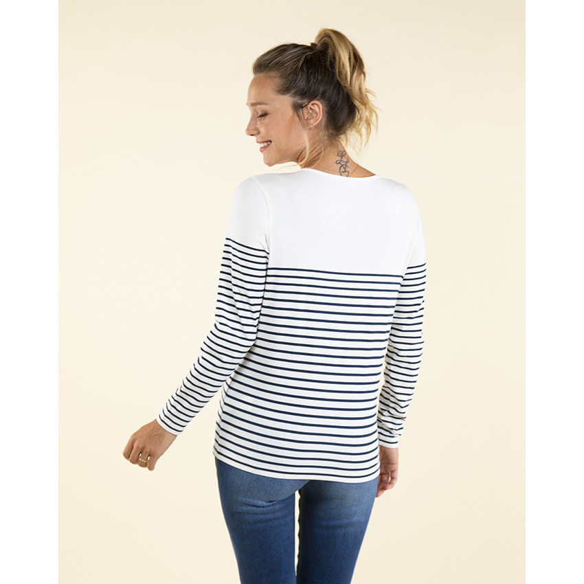 T-shirt manches longues en jersey Bugs Bunny Warner pour femme 