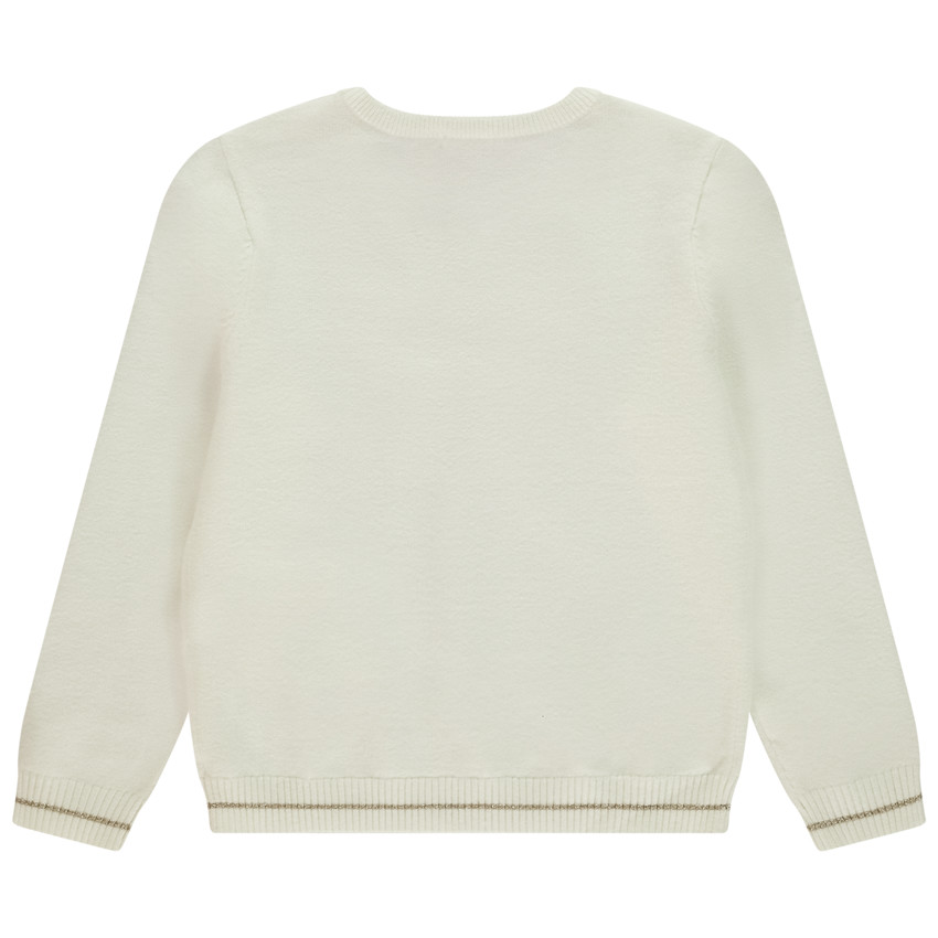 Pull en tricot motif papillon fantaisie pour fille 