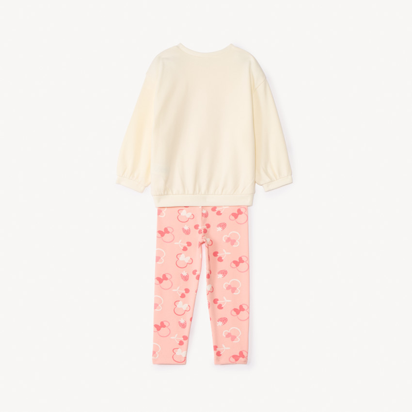 Sweatshirt met Minnie Disney print + legging voor meisjesbaby 