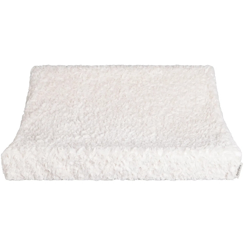 Housse matelas à langer Snow - Laine blanche 