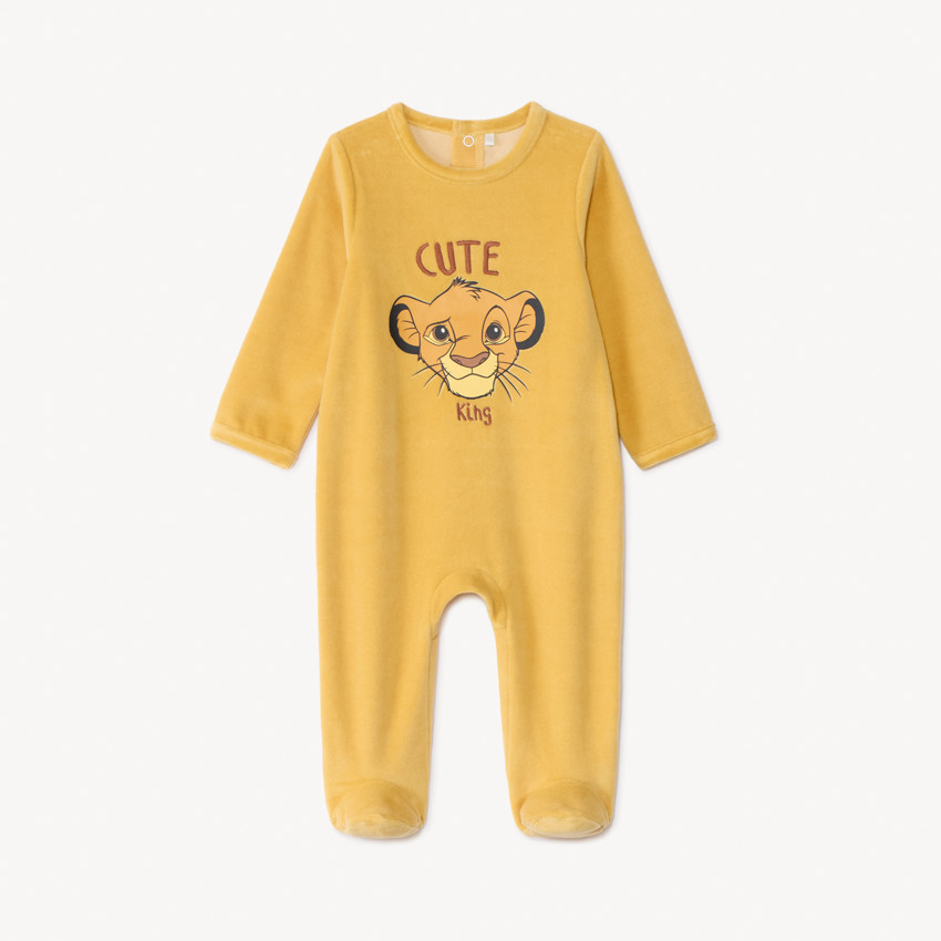 Pyjama in fluweel De Leeuwenkoning Disney voor baby jongen 