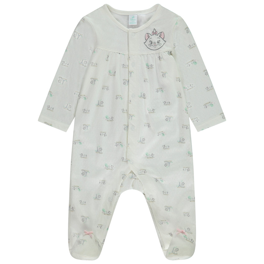 Pyjama in pointelle gaas met print Marie Disney voor meisjes 