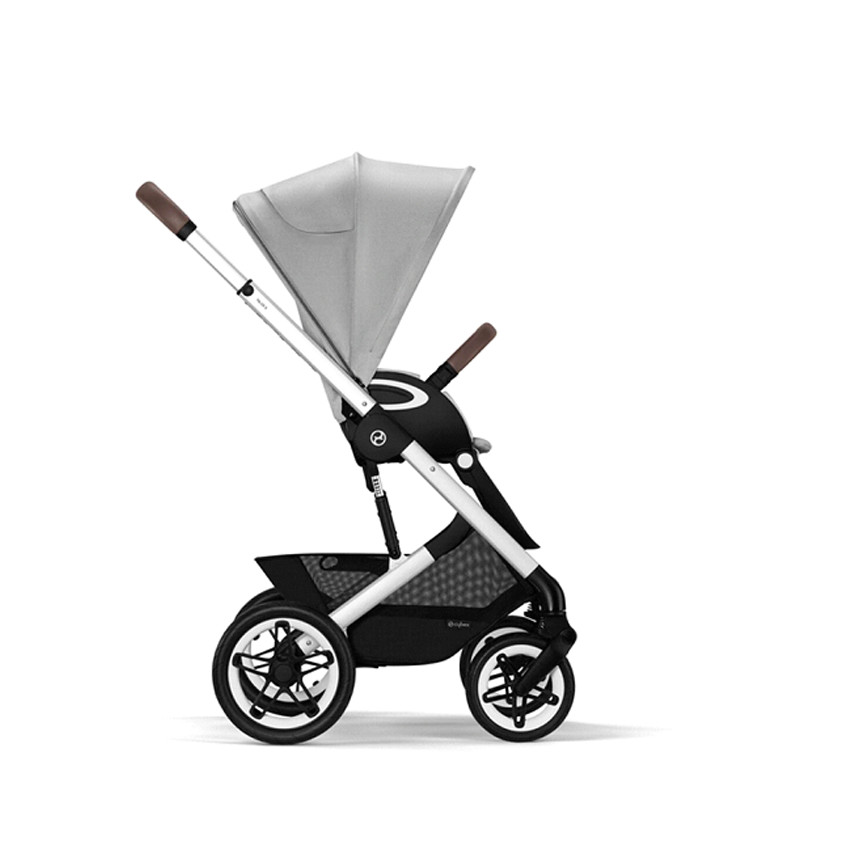 Kinderwagen Talos S Lux - Frame Zilver - Lava Grey 