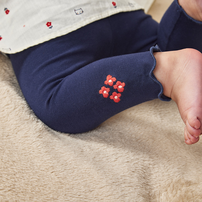 Ensemble avec tunique longue à col marin pour bébé fille 