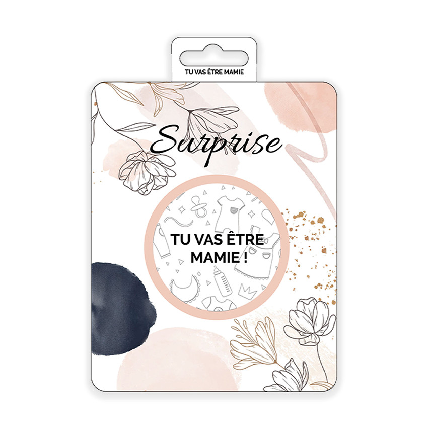 Carte à gratter "Tu vas être mamie !" 