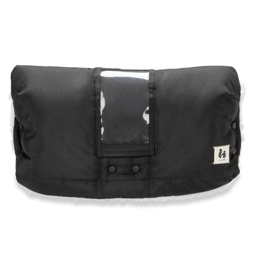 Wanten voor kinderwagen met transparant touch screen voor mobiele telefoon Black 