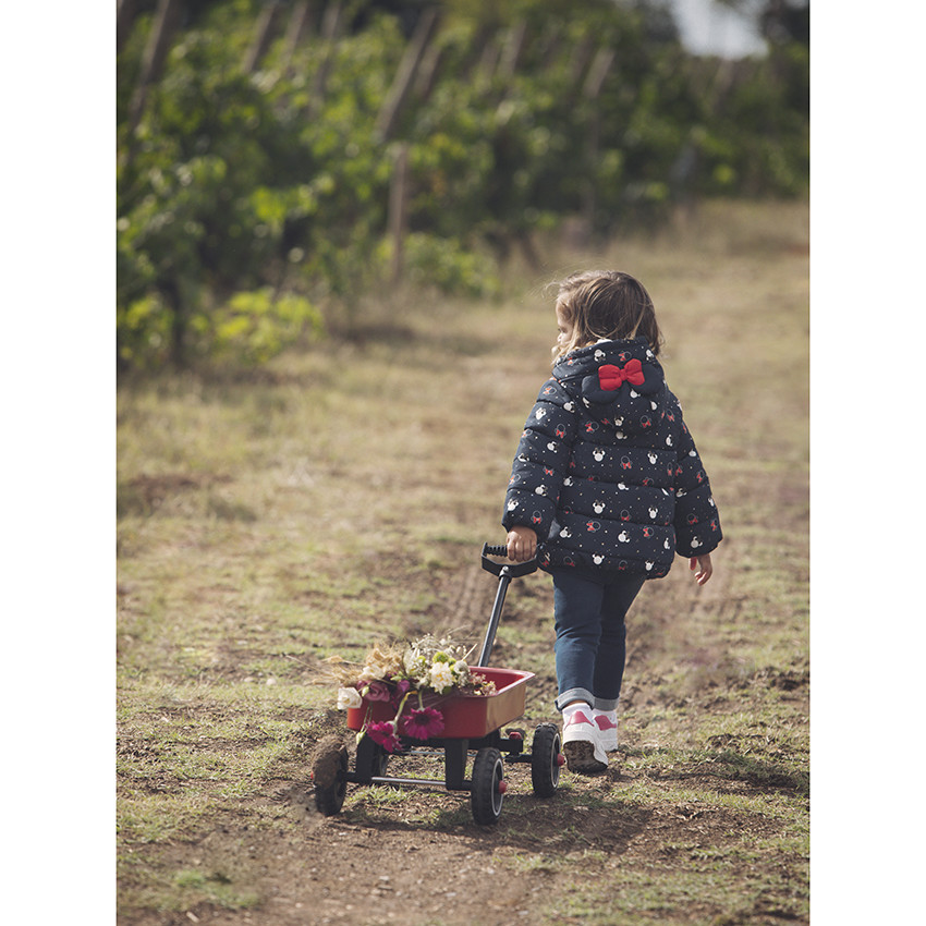 Doudoune matelassée à capuche imprimée Minnie Disney pour bébé fille 