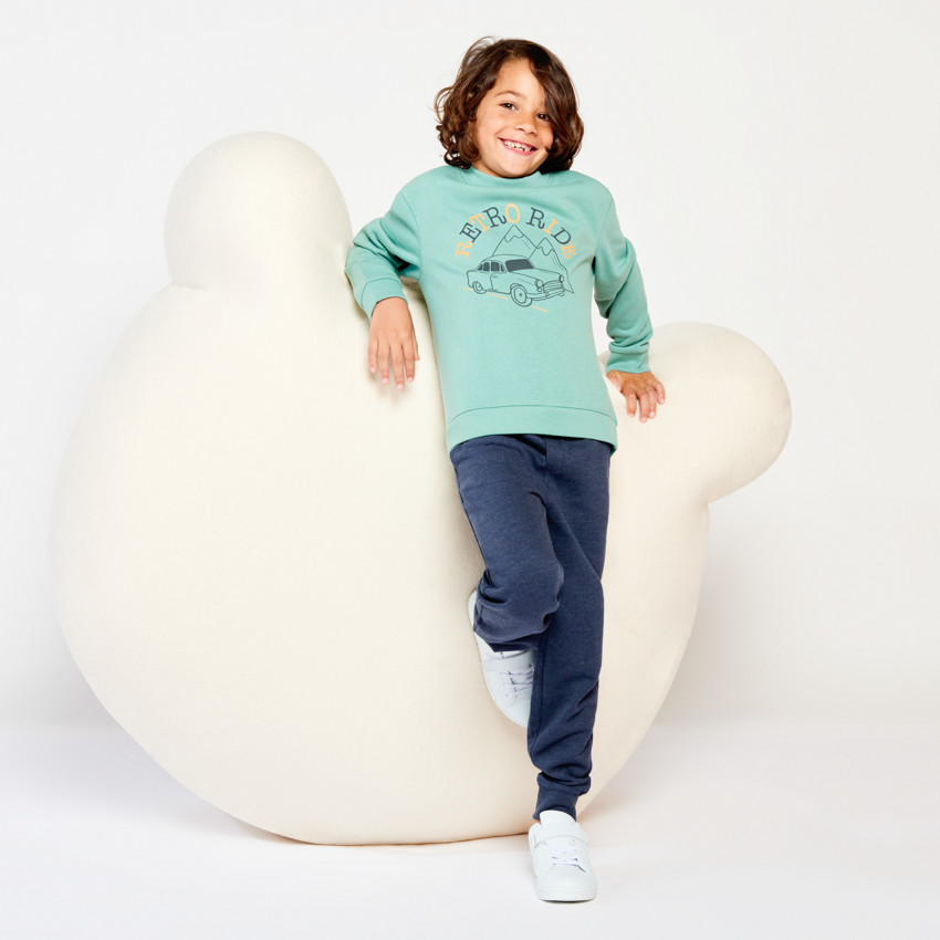 Sweatshirt van fleece met fantasieprint voor jongens 