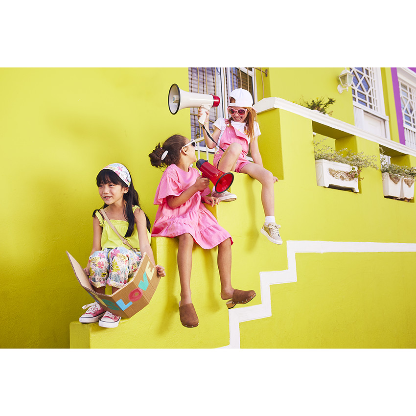 Haarbandje in lyocell met exotische print voor meisjes 