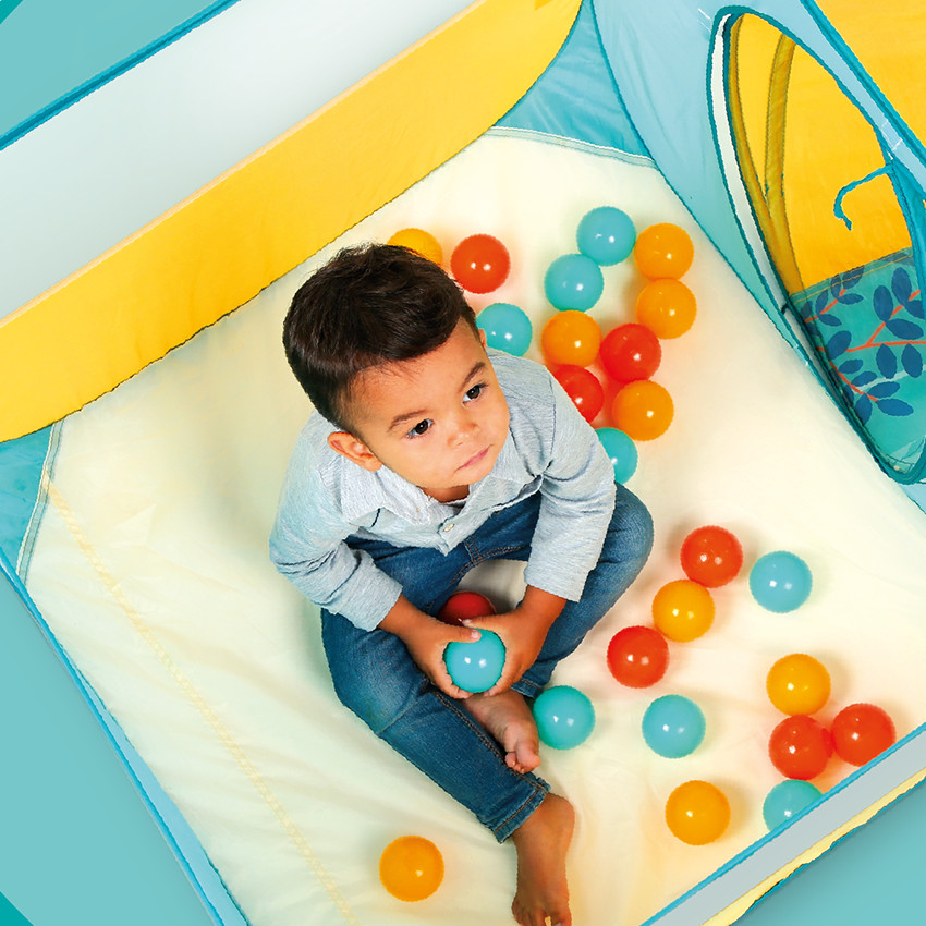 Parcours de jeu et de motricité pop-up Jungle avec 30 balles 