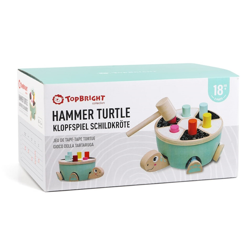 Jeu de Tape-Tape Tortue avec marteau 18m+ 