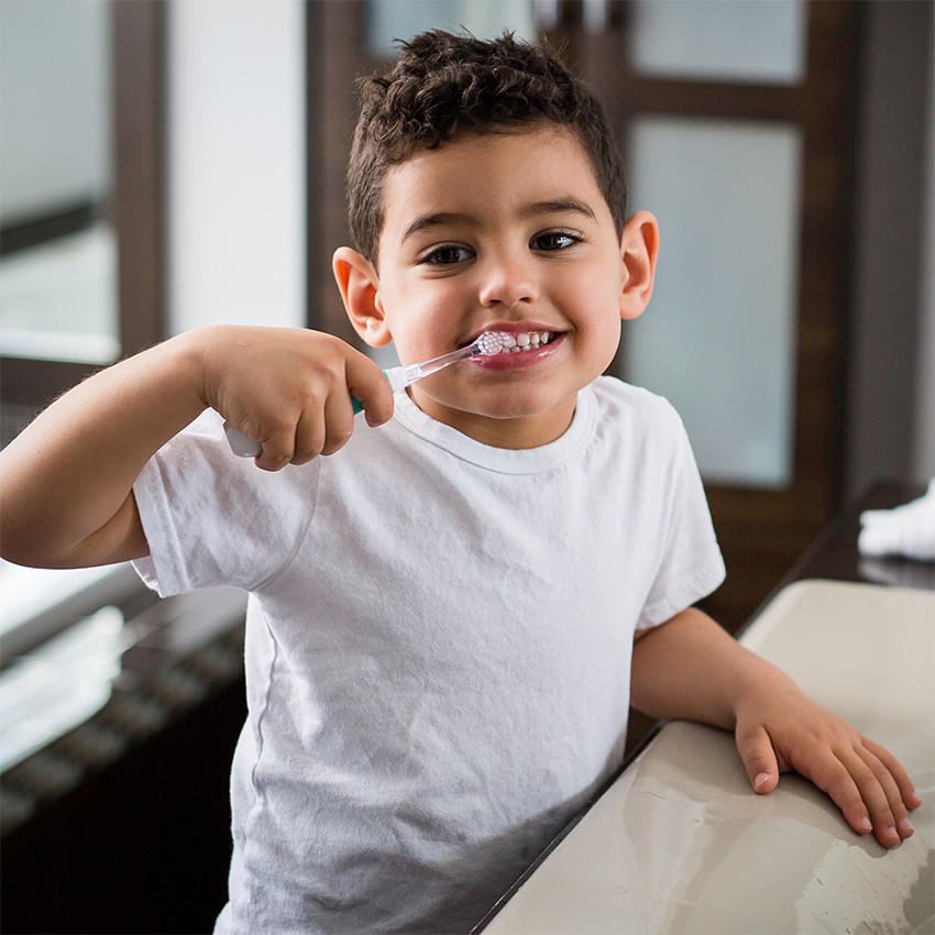 2-staps elektrische tandenborstel voor baby's 