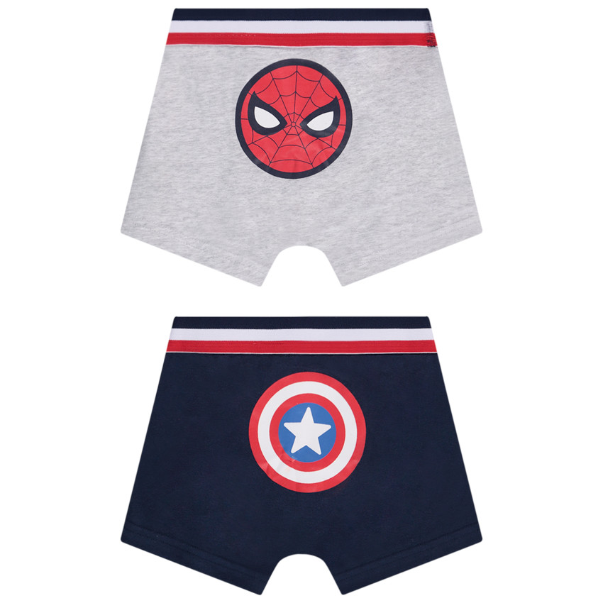 Lot de 2 boxers fantaisie Marvel pour garçon 