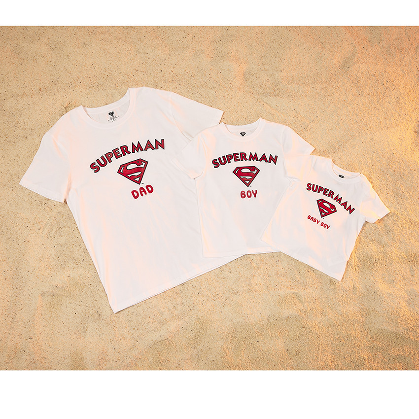 T-shirt manches courtes print Superman Warner pour homme 