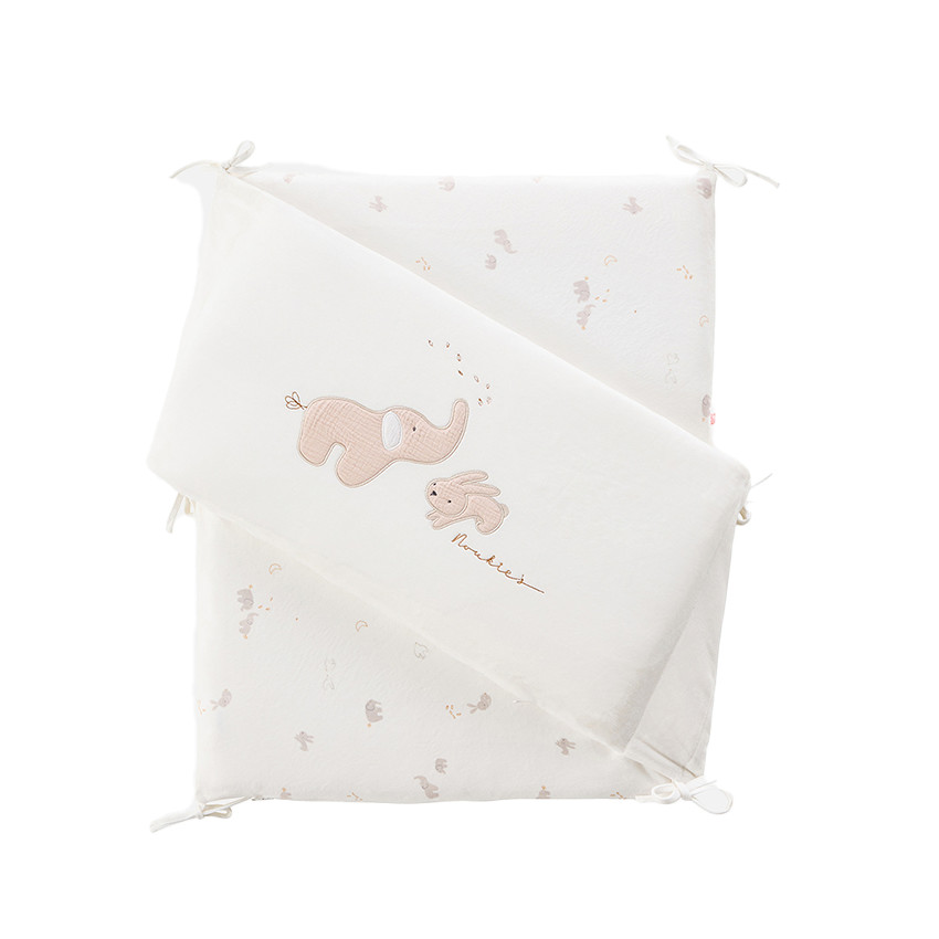 Tour de lit veloudoux Bali, Moka & Snow  