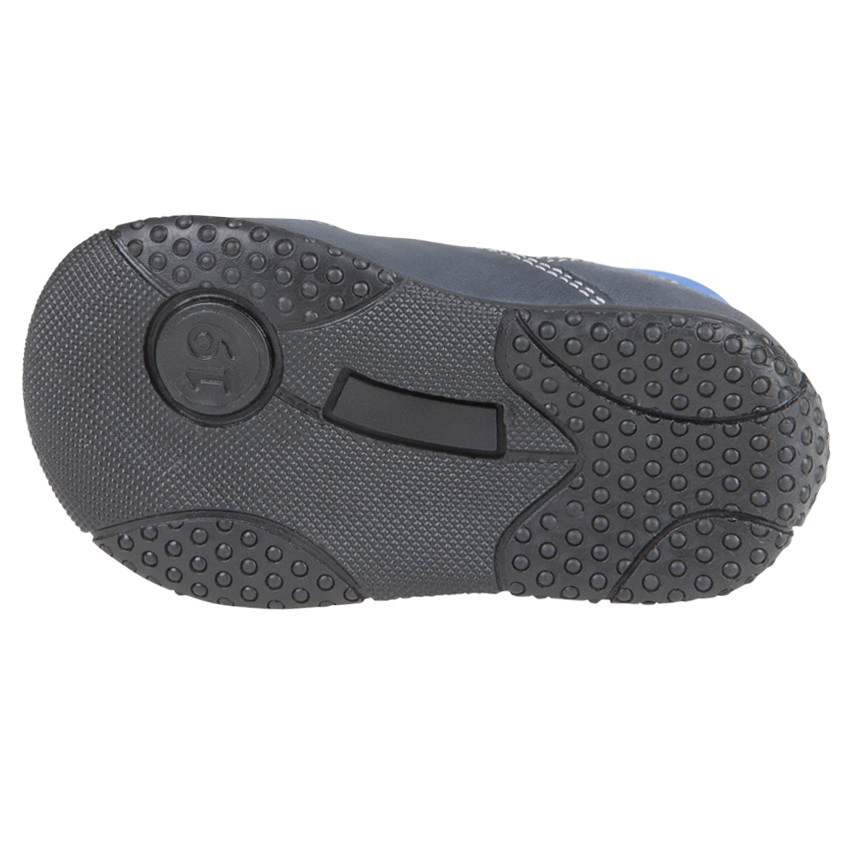 Boots in leder veters met borduursels gekleurde 