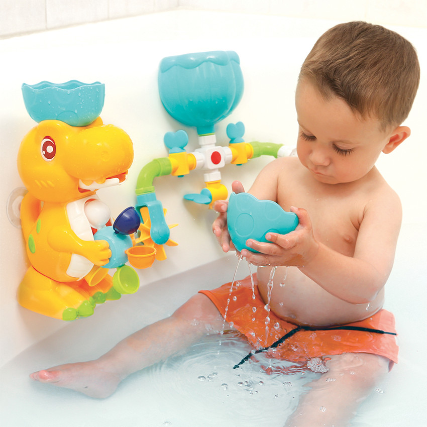 Coffret de bain Dinosaure à ventouses 10+ mos 