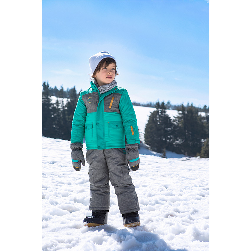 Blouson de ski imperméable doublé micropolaire 