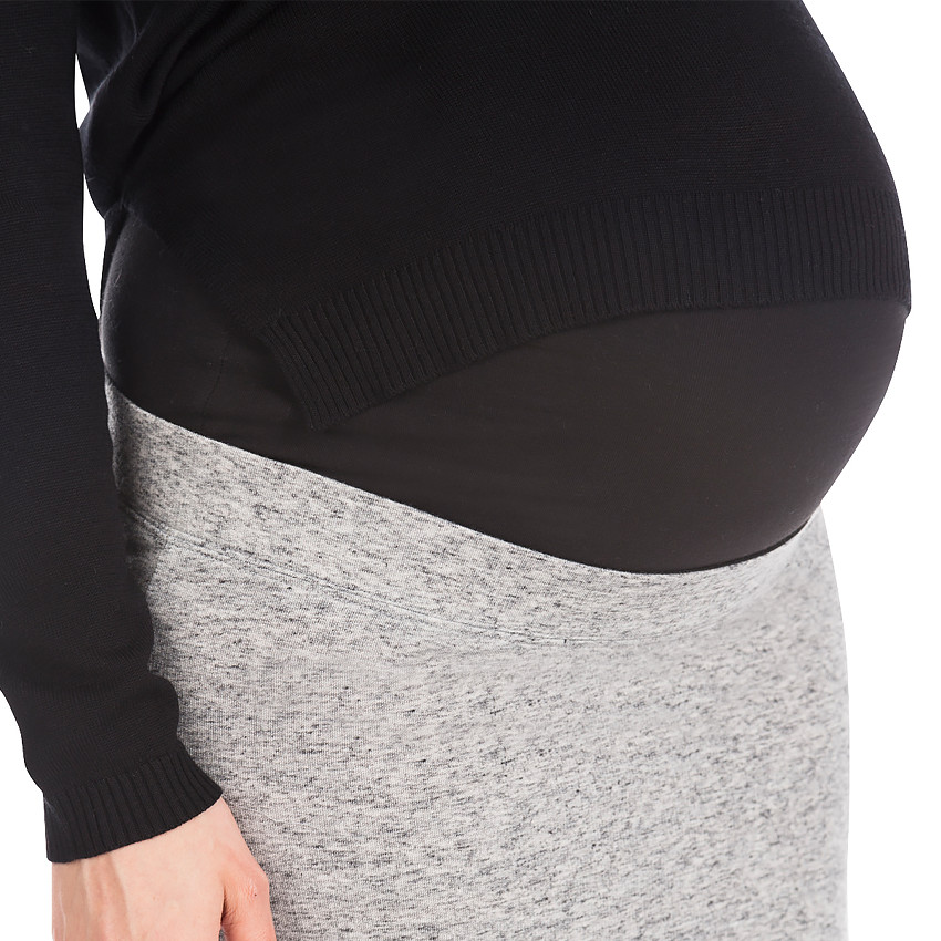 Jupe longue de grossesse en molleton 