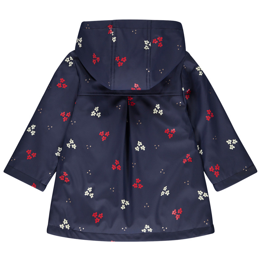 Parka met bloemenprint voor meisjes 