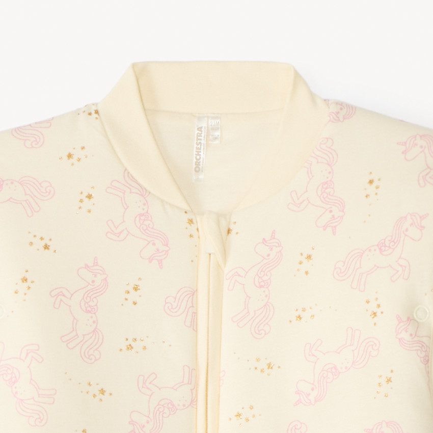 Surpyjama imprimé à manches amovibles pour bébé fille 