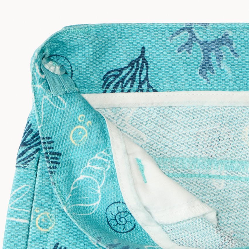 Bermuda en toile imprimé coquillage garçon 