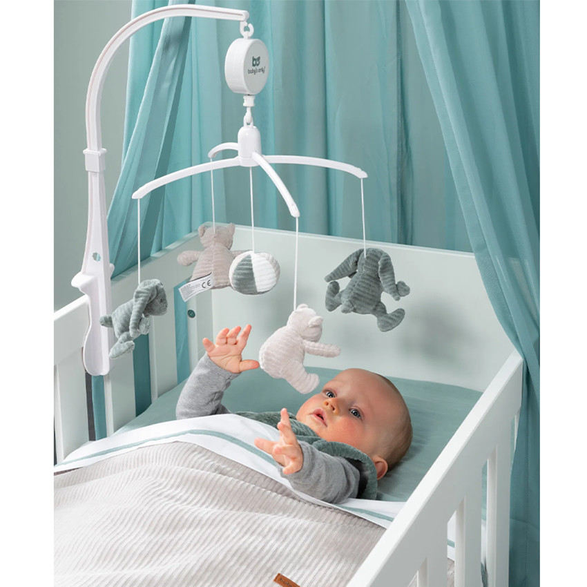 Deken babybed Sense Steengrijs  
