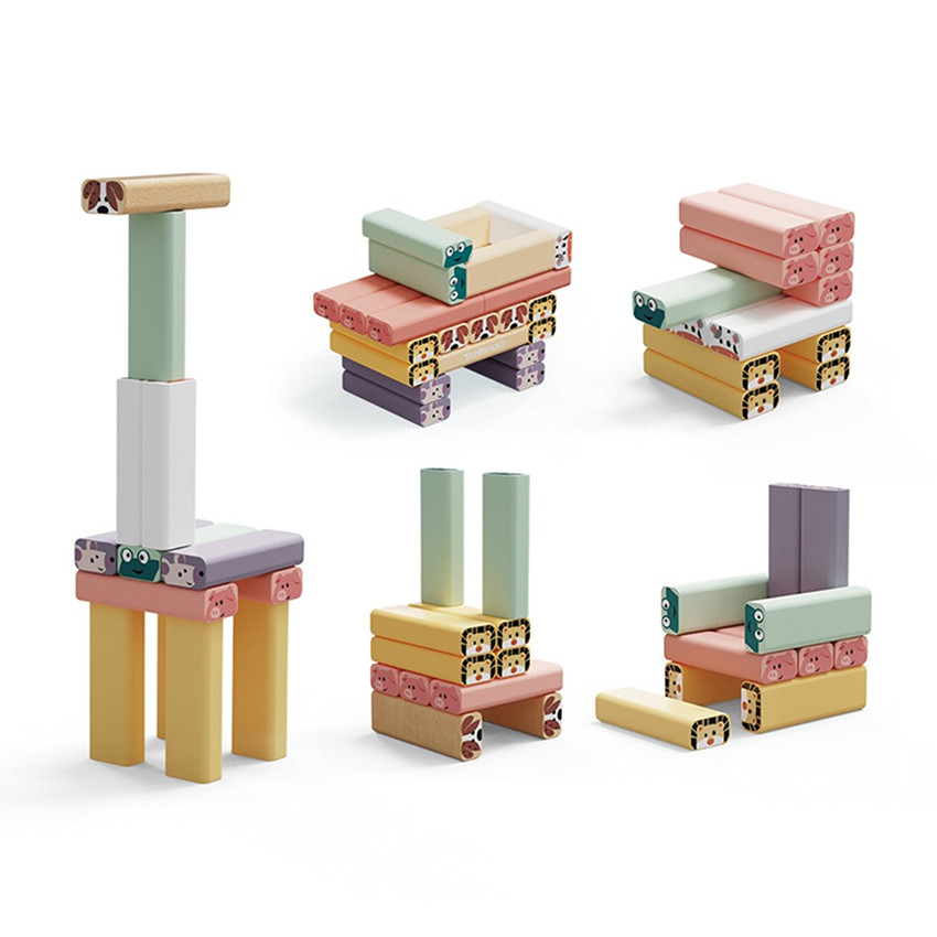 Tour à bascule aux motifs d'animaux 3ans+ 