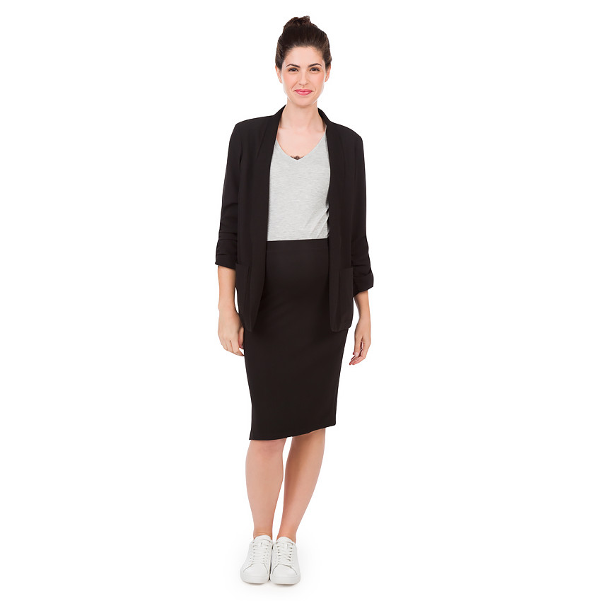 Milano zwangerschapsrok met hoge taille en lengte tot onder de knie 