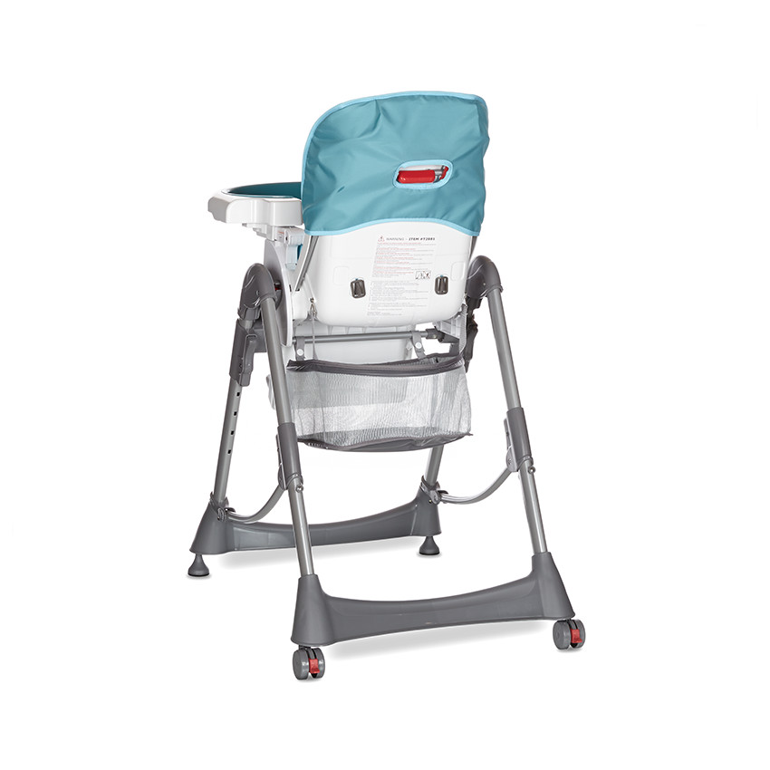 Chaise haute Luxe Métal - Turquoise 