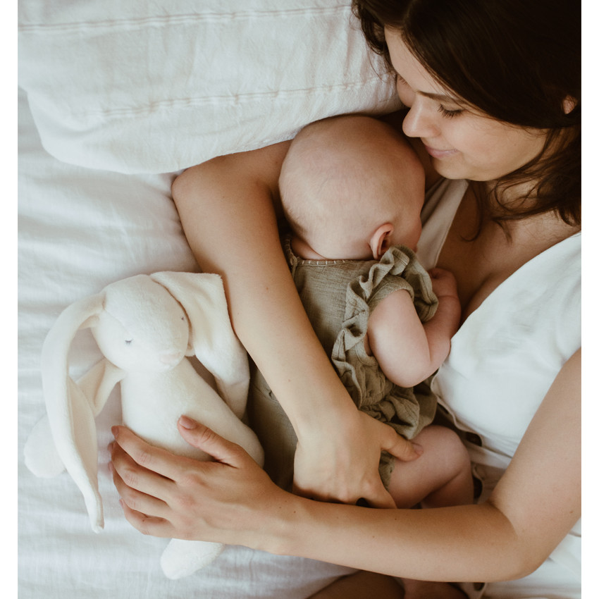 Doudou veilleuse Son & Lumière Cream 