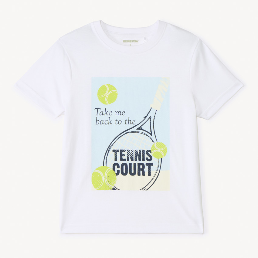 T-shirt met korte mouwen voor jongens met print 