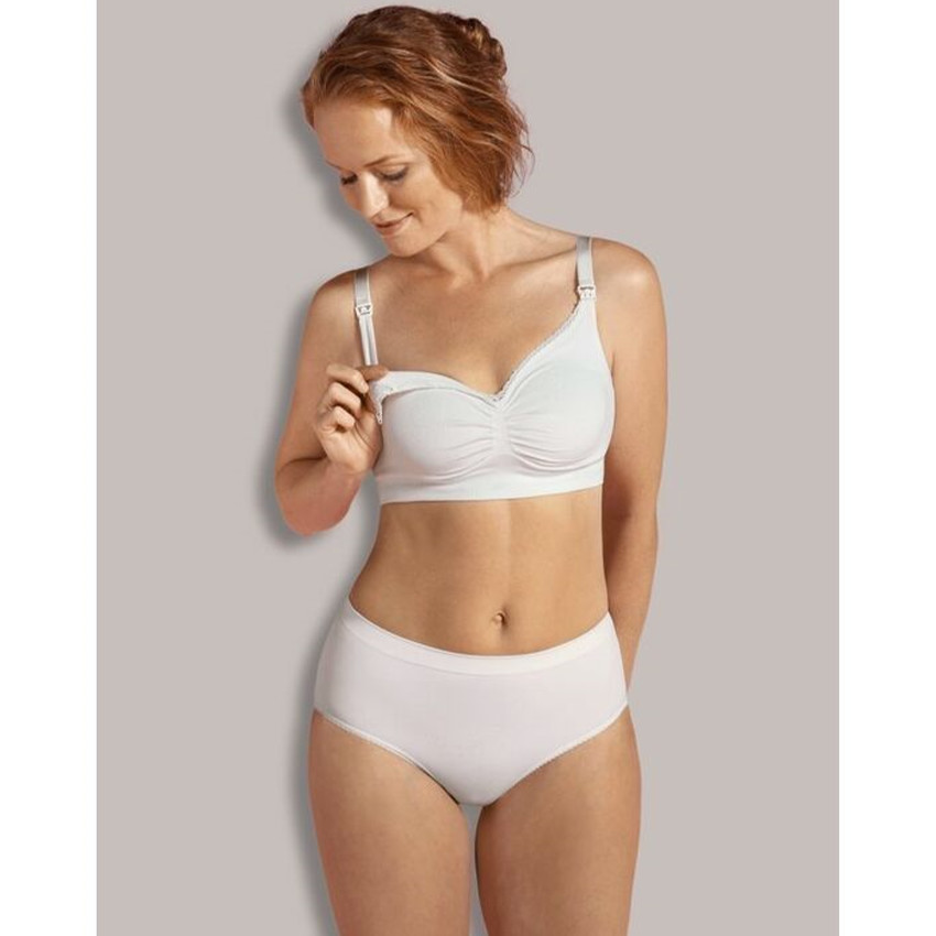 S - Soutien-gorge d'allaitement biologique Blanc  
