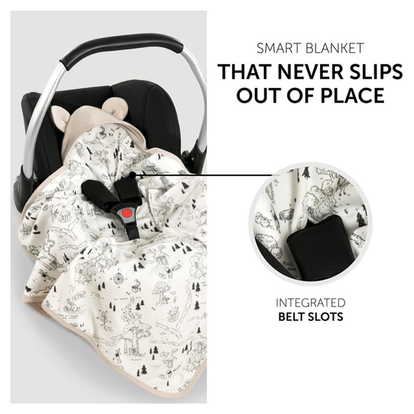 Couverture enveloppante Snuggle N Dream Winnie The Pooh Beige 