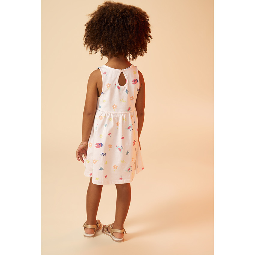 Robe débardeur en jersey imprimé fantaisie pour bébé fille 
