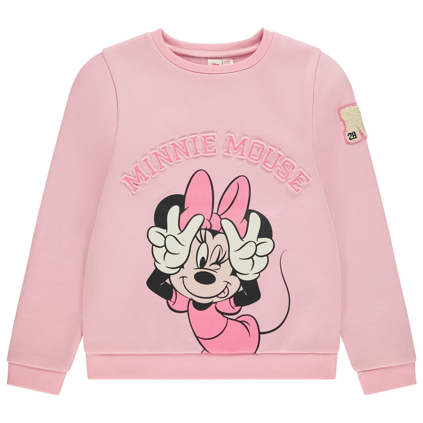 Sweat molleton oversize print en relief Minnie Disney pour fille 