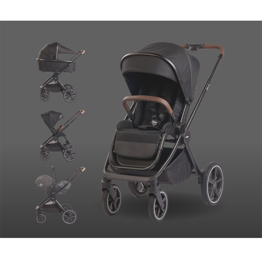 Poussette Crios 4.0 + Habillage pluie Black 