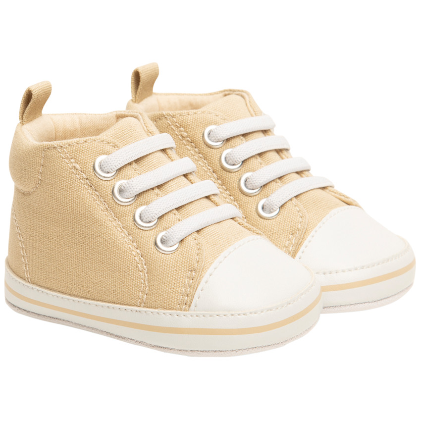 Sneakers van stof met veters voor jongens 