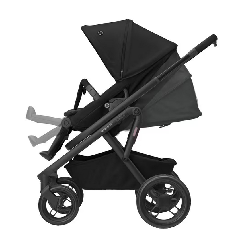 Kinderwagen Lila XP Plus met draagmand - Essential Black 