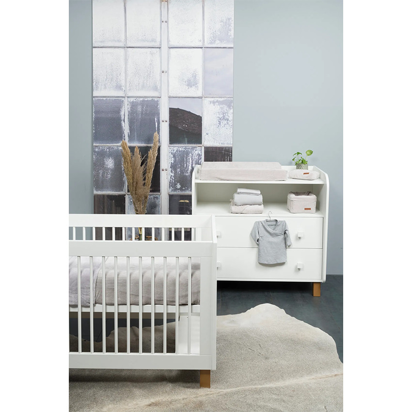 Deken wieg Sense 100x135cm Teddy Steen Grijs 