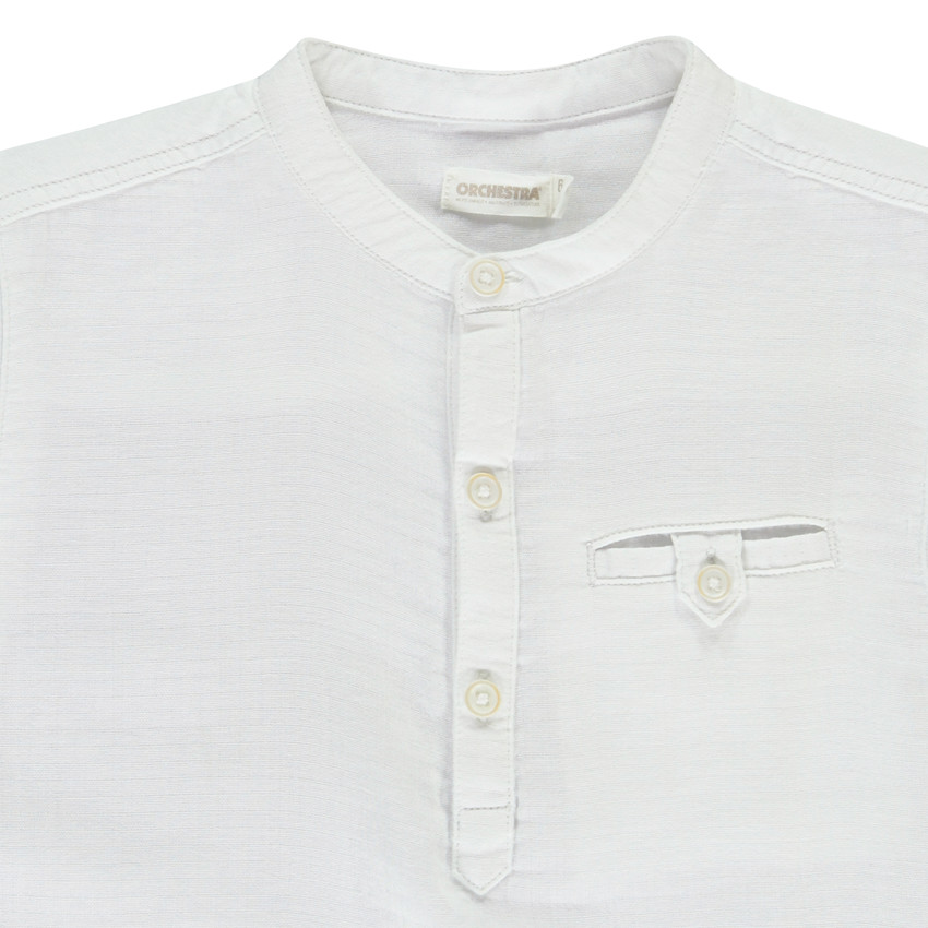 Tuniek met korte mouwen van katoenen gaas voor jongen 