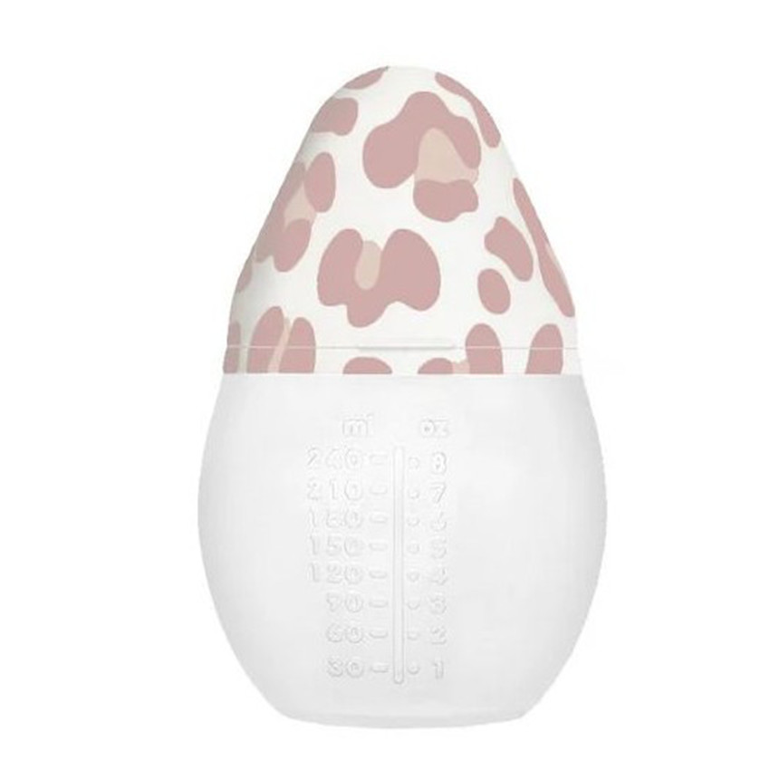 Biberon 240ml anti-colique en silicone Graouu Pink 