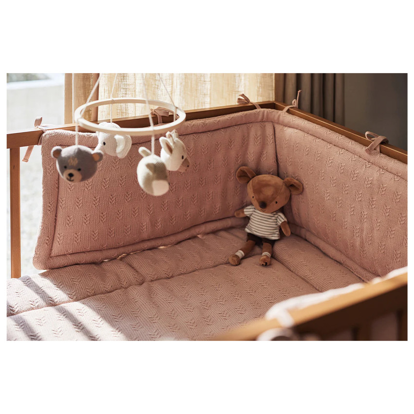 Tour de lit/parc Grain Knit Wild Rose 