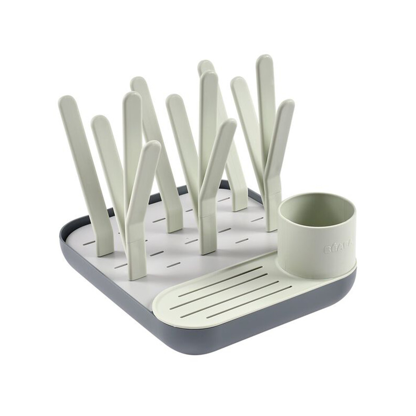 Égouttoir à biberons modulable Forêt misty/gris minéral 