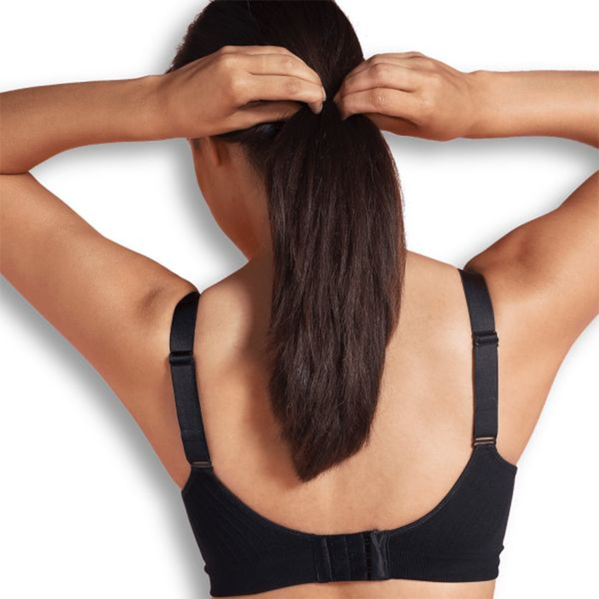 S - Soutien-gorge d'allaitement rembourré sans coutures Noir 