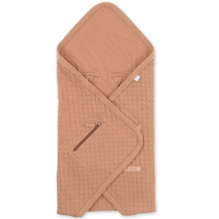 Couverture enveloppante Quilted + Jersey Beige 0-12M 
