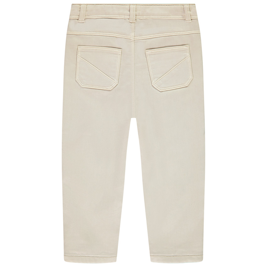 Jean en denim + doublure jersey et poche ludique pour bébé garçon 